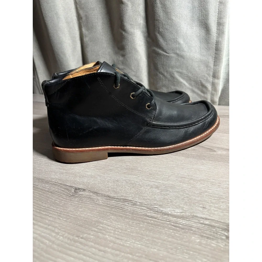UGG Mens Leighton 9/10 Leather Moc Toe Chukka Boots Desert Shoes Heritage Work